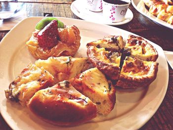 Close-up of served food