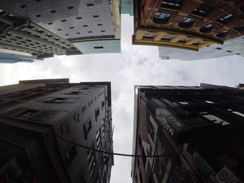 Low angle view of buildings against sky