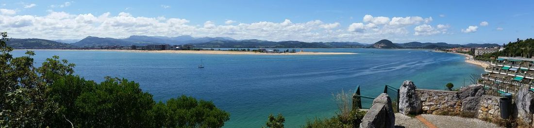 Panoramic view of sea against sky