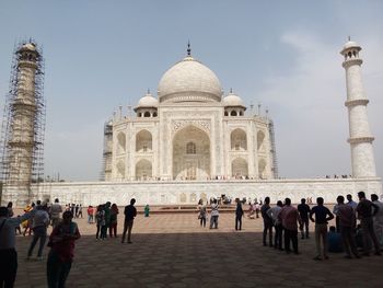 Group of people at temple