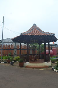 Exterior of building against clear sky