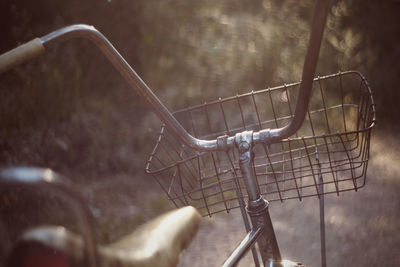 Close-up of bicycle