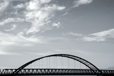 Low angle view of bridge against sky