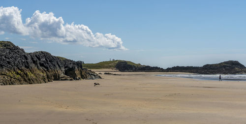 Llanddwyn island on anglesey in north wales, uk.