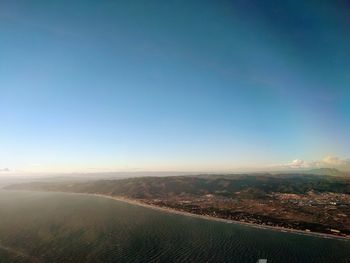 Scenic view of landscape against clear sky