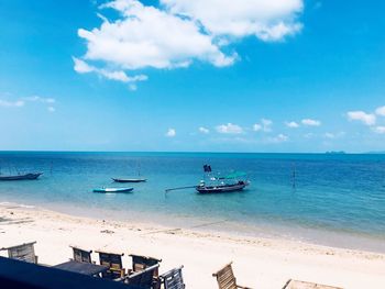 Scenic view of sea against sky