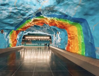 Digital composite image of tunnel