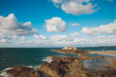 Scenic view of sea against sky