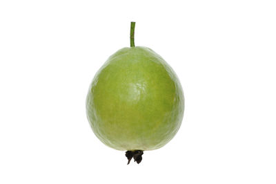 Close-up of apple against white background