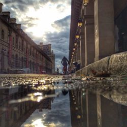 Reflection of buildings in canal