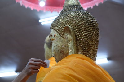 Close-up of buddha statue