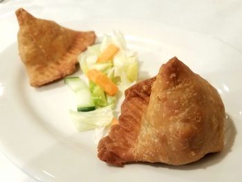 Close-up of food in plate