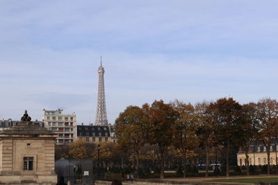 Low angle view of buildings against sky