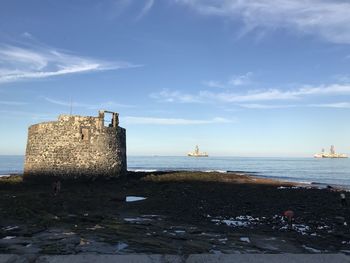 Scenic view of sea against sky