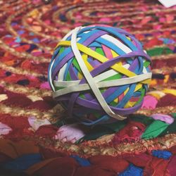 Close-up of multi colored umbrella