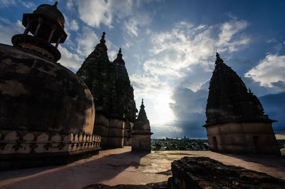 View of temple against sky