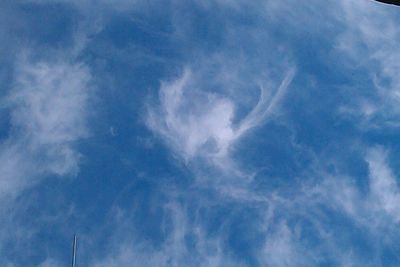 Low angle view of clouds in sky