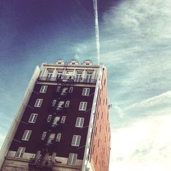 Low angle view of building against sky