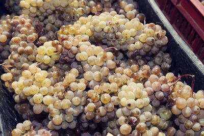 High angle view of fruits for sale in market