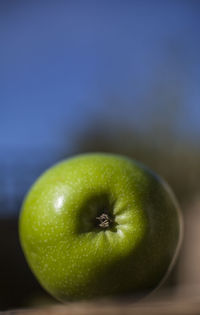 Close-up of apple on table