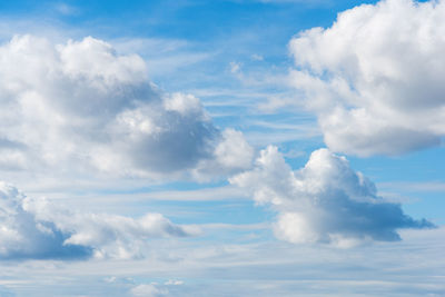 Low angle view of clouds in sky