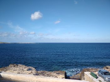 Scenic view of sea against sky