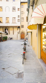 Narrow street in city