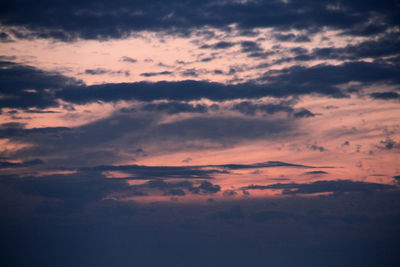 Low angle view of cloudy sky