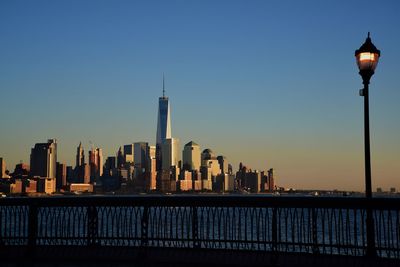 Modern buildings in city at the waterfront