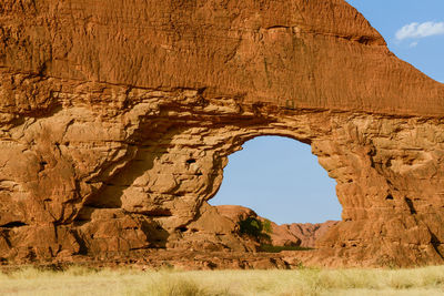 View of rock formations