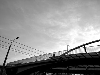 Low angle view of bridge against sky