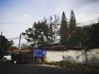 Road with trees in background