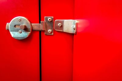 Close-up of closed door