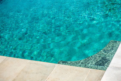 High angle view of swimming pool