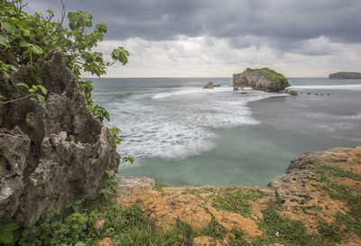 Scenic view of sea against sky