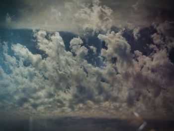 Low angle view of clouds in sky