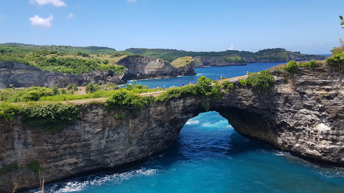 Scenic view of sea against sky