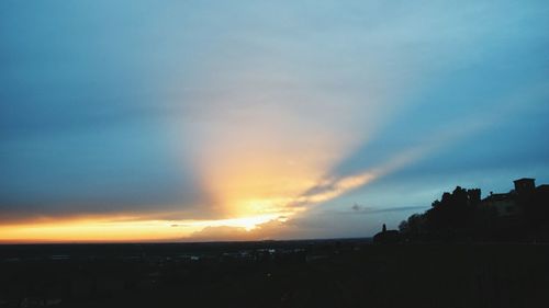 Scenic view of sky at sunset