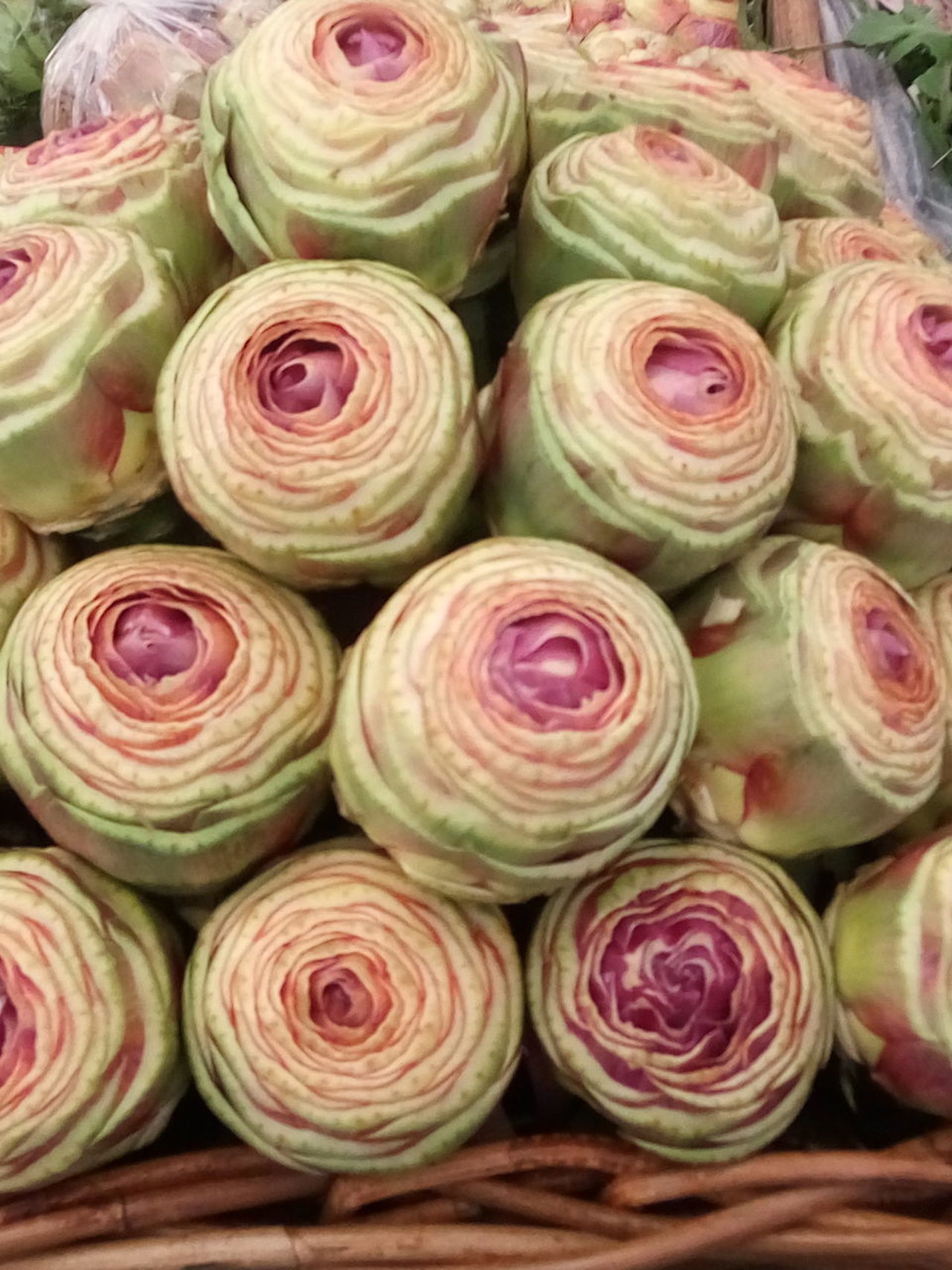 Artichokes, buying, closeup, eating, farm, farmer, farmer's, farmers, food, foods, fresh, green, healthy, lifestyle, local, market, organic, produce, purple, raw, seasonal, vegetablepiazza di fiori