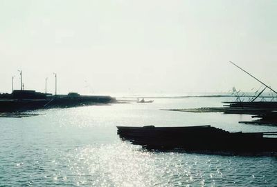 Boats in sea