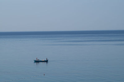 Boats in sea