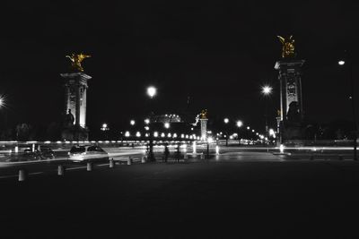 City street at night