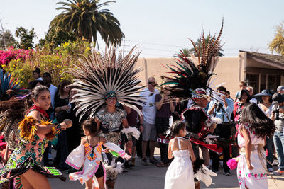 People in traditional clothing