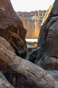 Rock formations at seaside