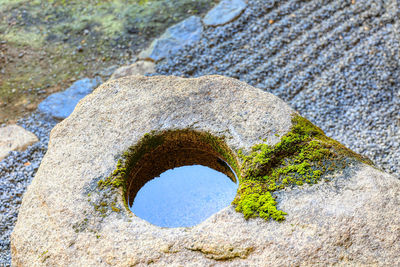 Stone bowl of japanese temple, kyoto