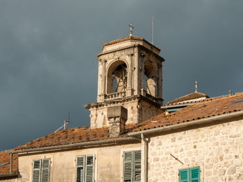 Low angle view of church against sky