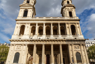 Low angle view of  saint-sulpice church