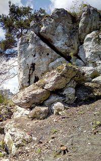 Rocks in sunlight