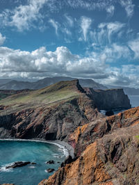 Road to ponta do furado. madeira island, portugal.