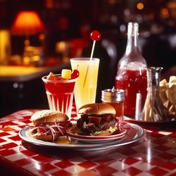 Close-up of food on table